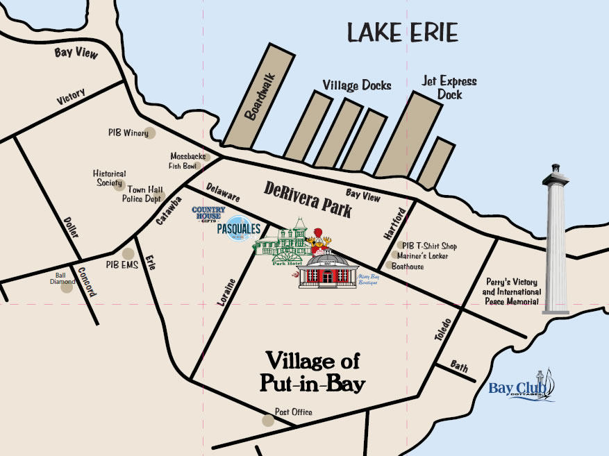 Map of downtown PIB
